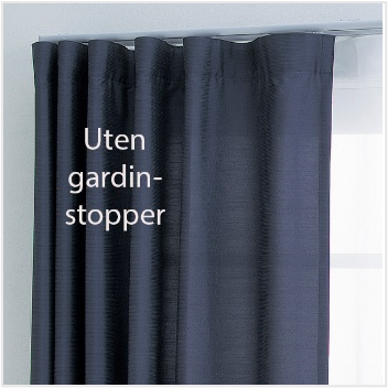 Uten gardinstopper